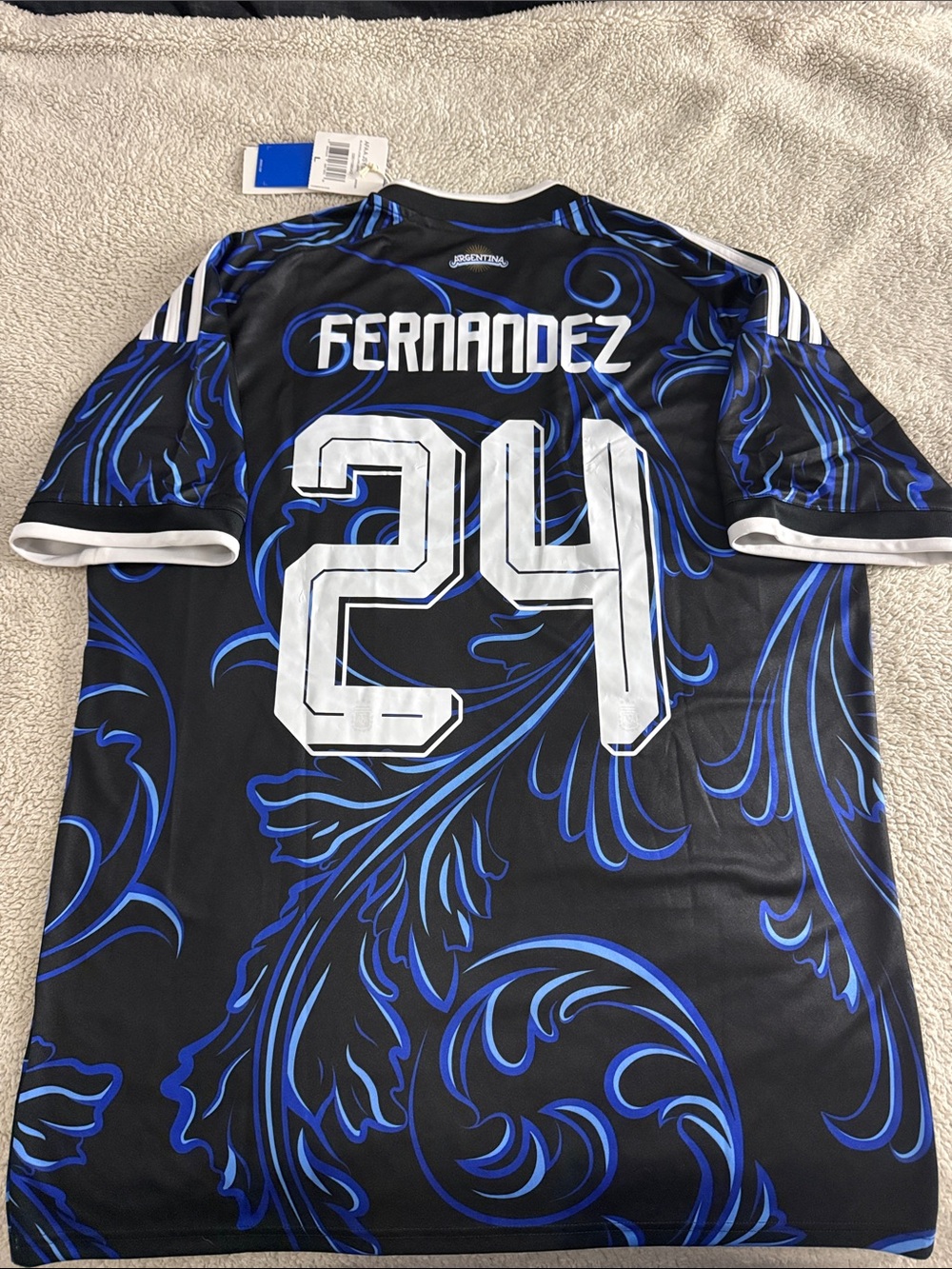 Argentina 🇦🇷 #24 Enzo Fernandez 2026 FIFA World Cup Edition Adidas Away Jersey